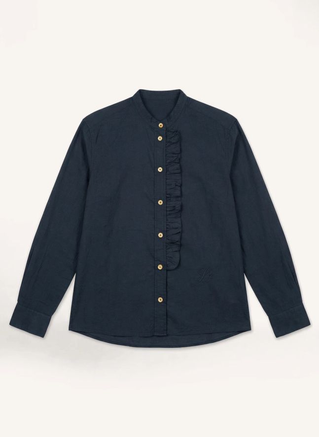 Caraba Cotton Blouse | Black