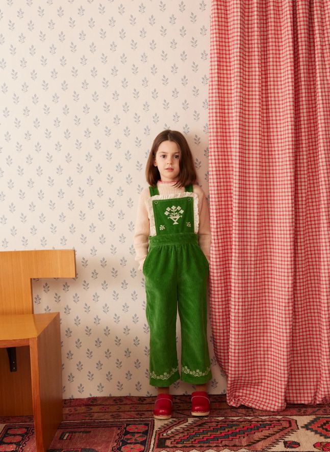 Salopette Missy Velours Côtelé | Vert