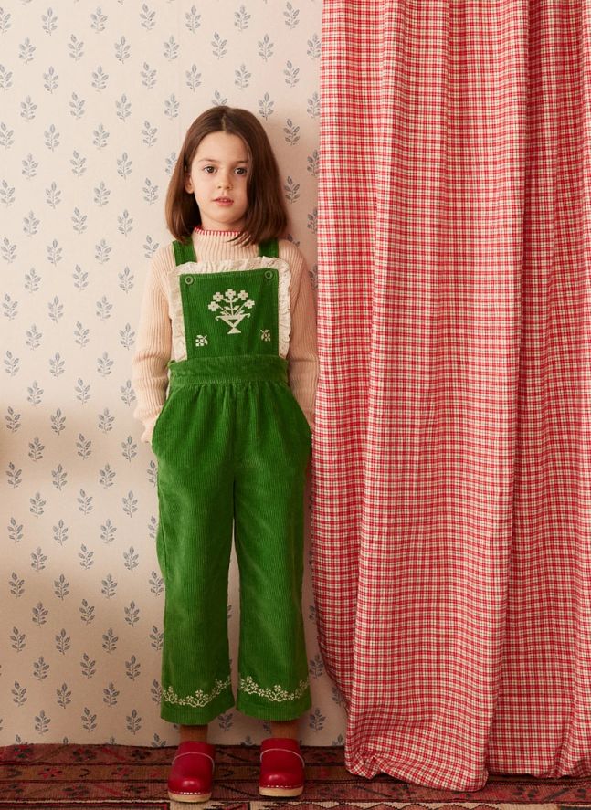 Salopette Missy Velours Côtelé | Vert