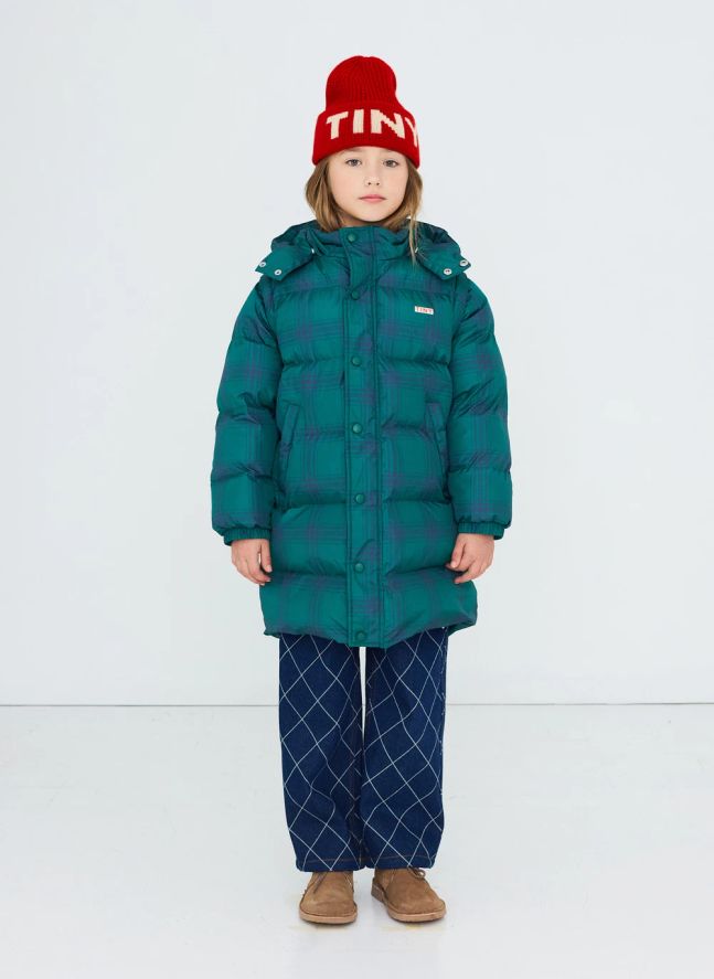 Doudoune Tartan | Vert