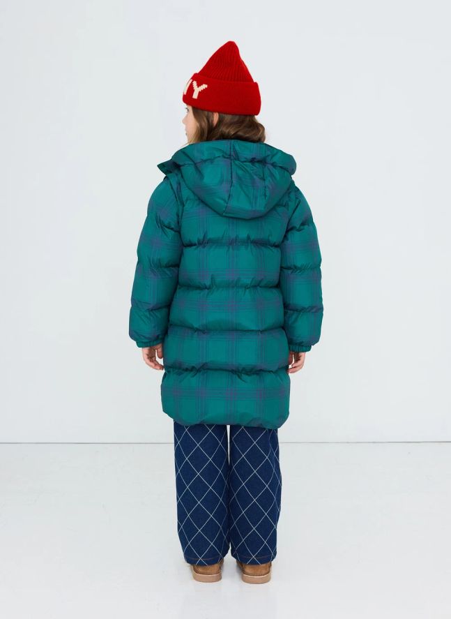 Doudoune Tartan | Vert