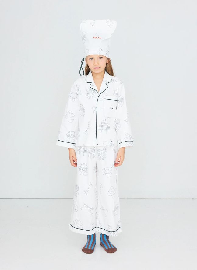 Pyjama Pommes | Blanc