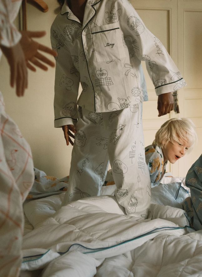Pyjama Pommes | Blanc