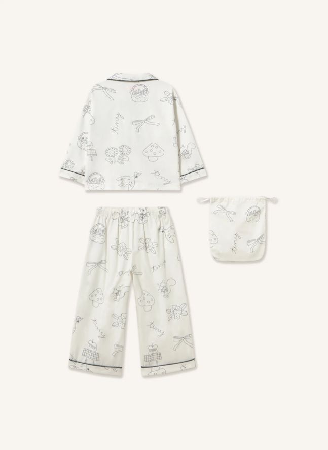 Pyjama Pommes | Blanc