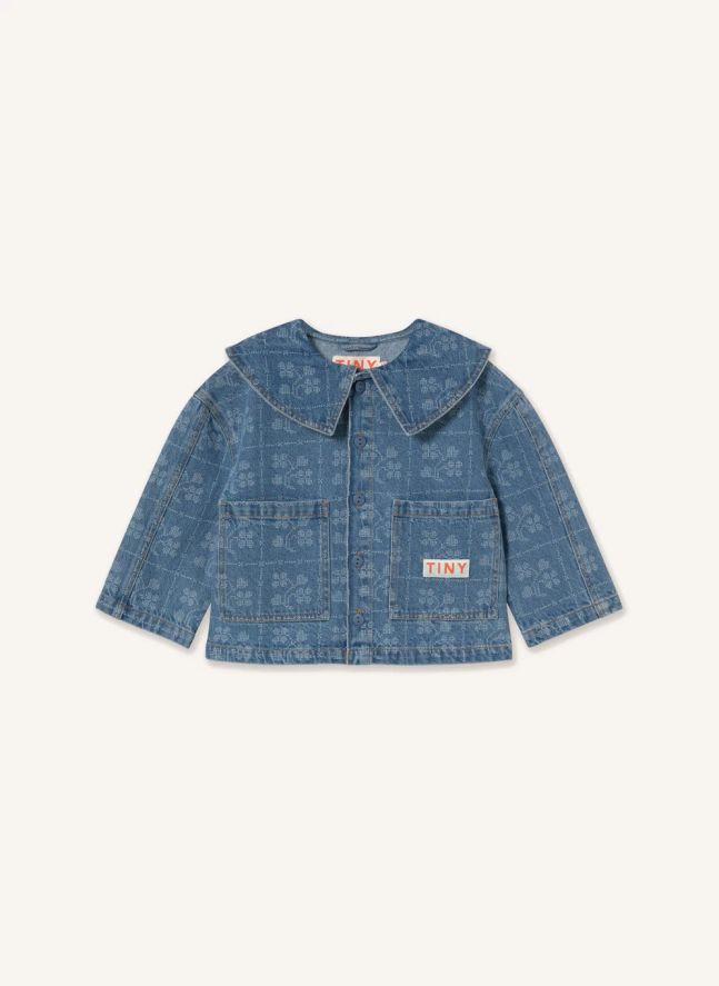 Veste Fleurie Denim | Avoine