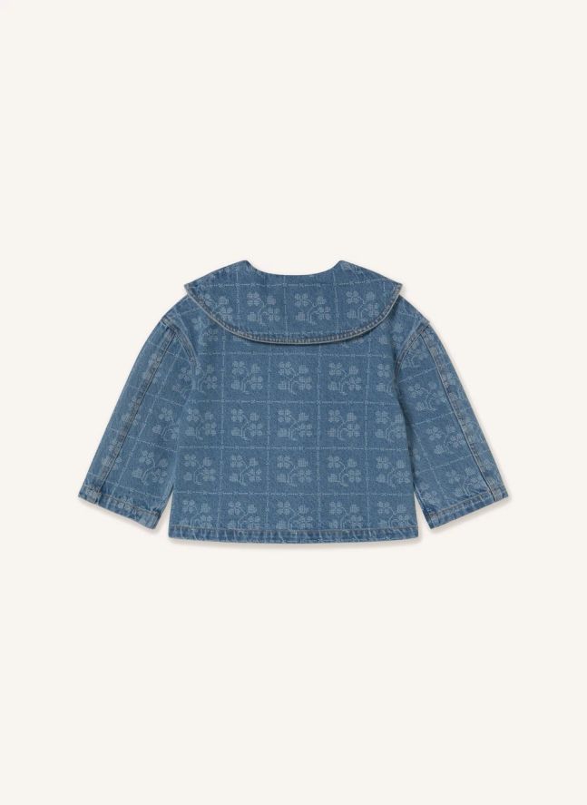 Veste Fleurie Denim | Avoine