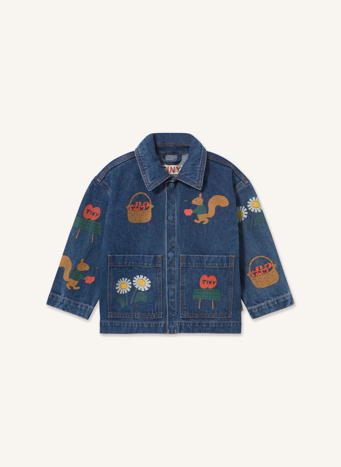 Veste Pommes Denim | Bleu- Image produit n°0