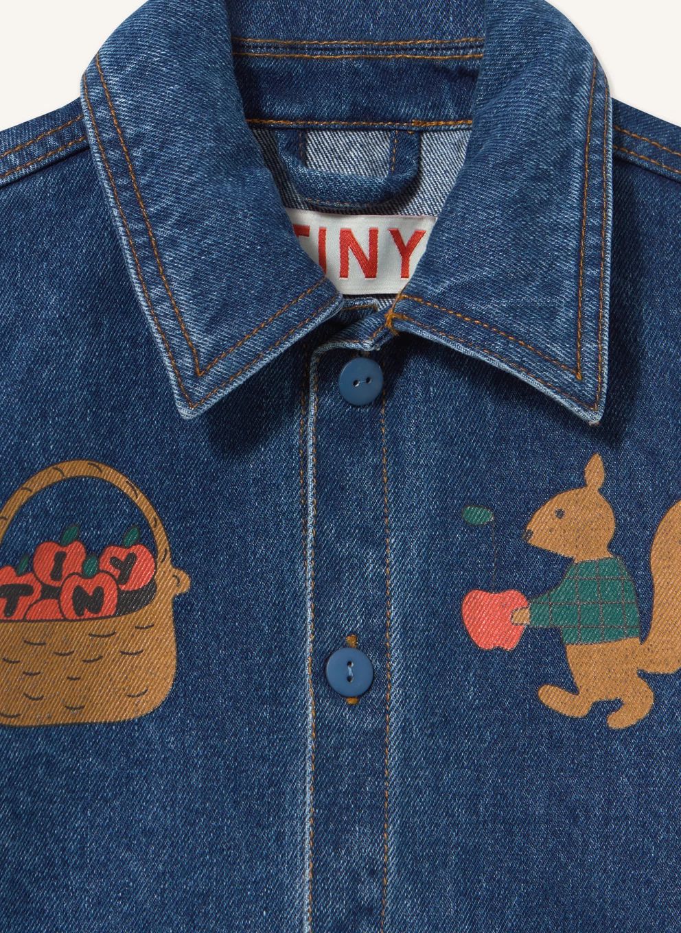 Veste Pommes Denim | Bleu- Image produit n°4