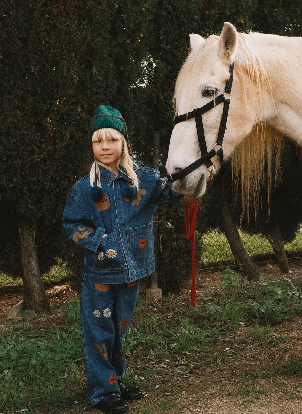 Veste Pommes Denim | Bleu- Image produit n°3