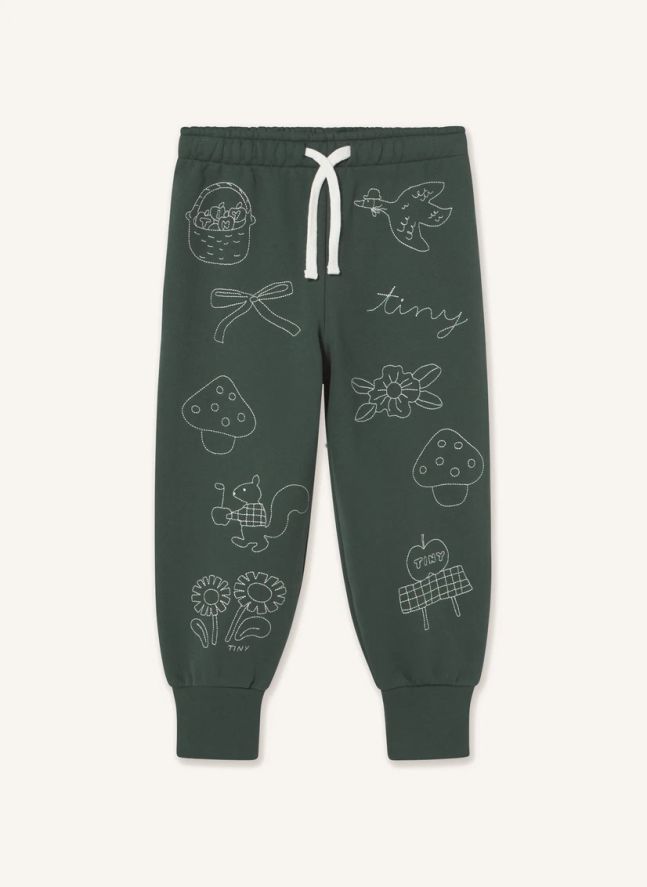 Jogger Champignons Coton Bio | Vert