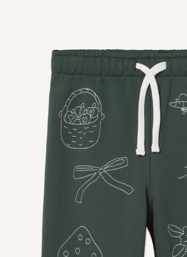 Jogger Champignons Coton Bio | Vert