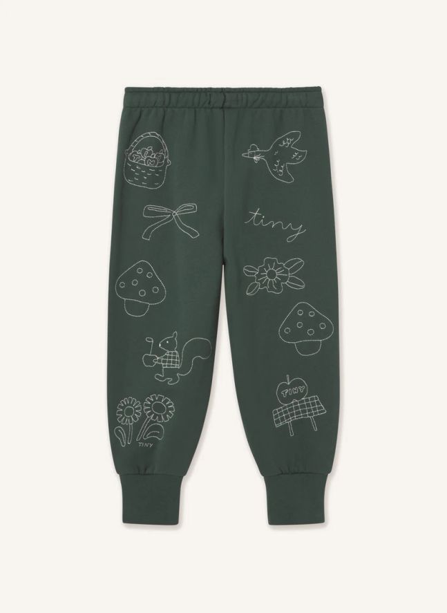 Jogger Champignons Coton Bio | Vert