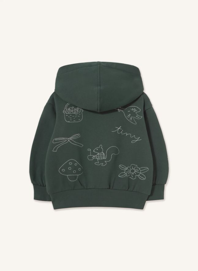 Sweat Champignons Coton Bio | Vert