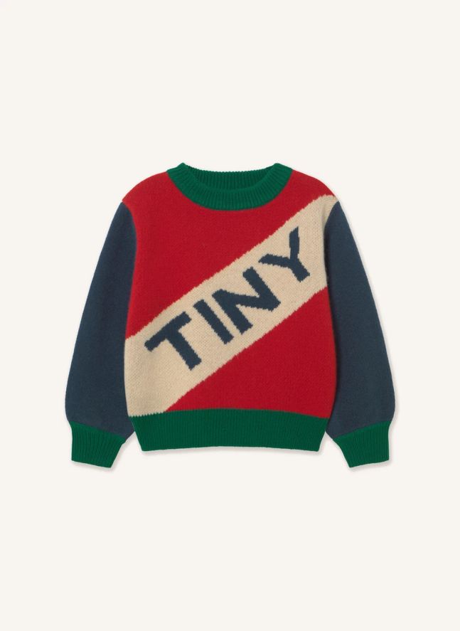 Pull Colorblock Laine | Rouge