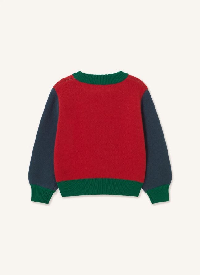 Pull Colorblock Laine | Rouge