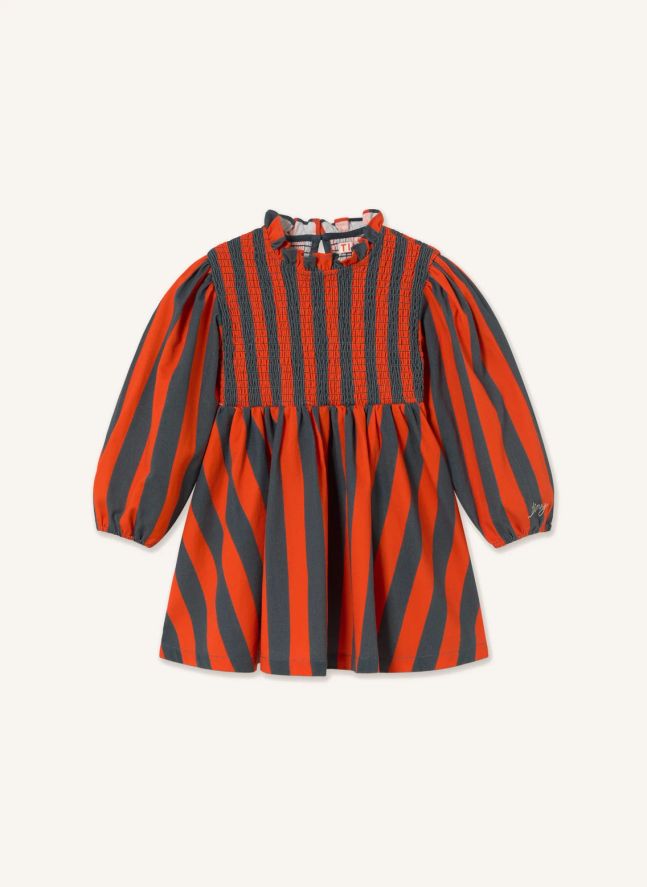 Robe Rayée | Rouge