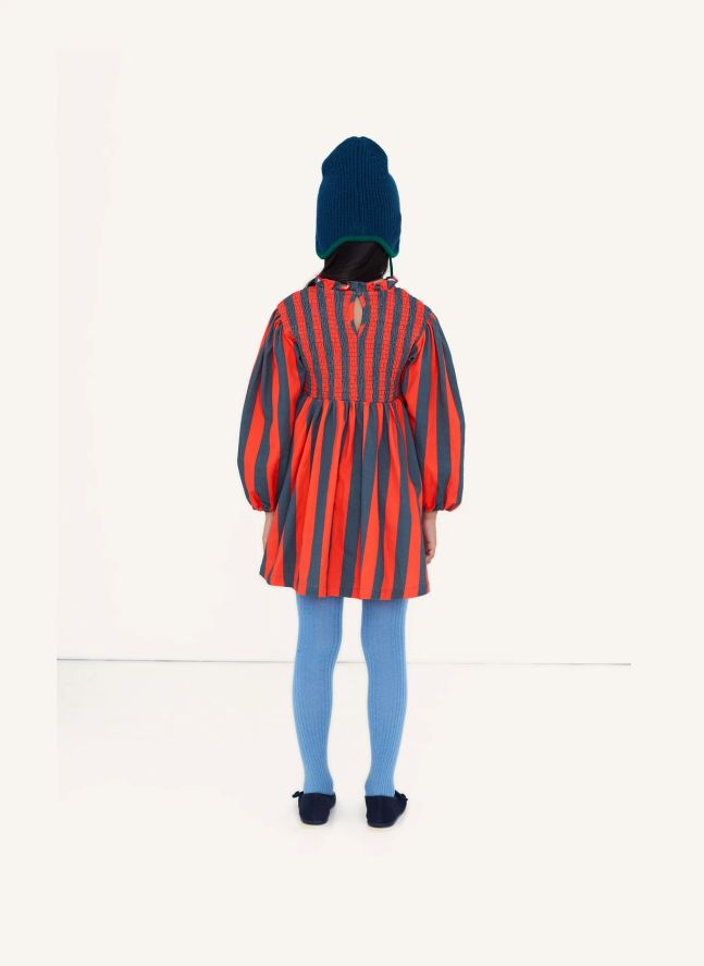 Robe Rayée | Rouge