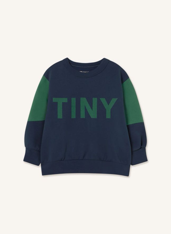 Sweat Colorblock Coton Bio | Bleu marine