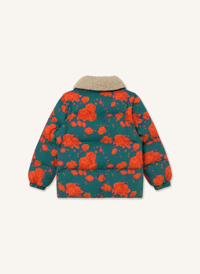 Doudoune Roses | Bleu