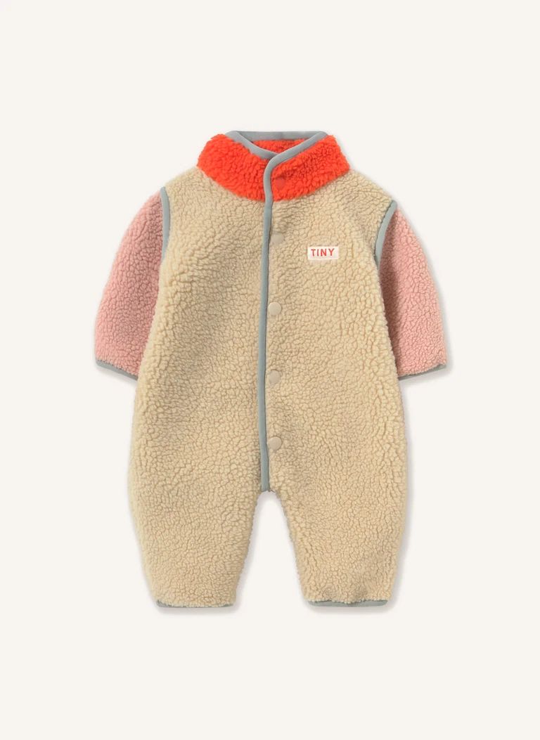 Pilote Façon Sherpa Colorblock | Rose- Image produit n°0