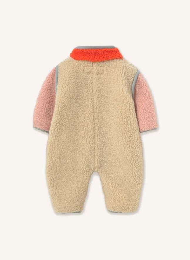 Pilote Façon Sherpa Colorblock | Rose