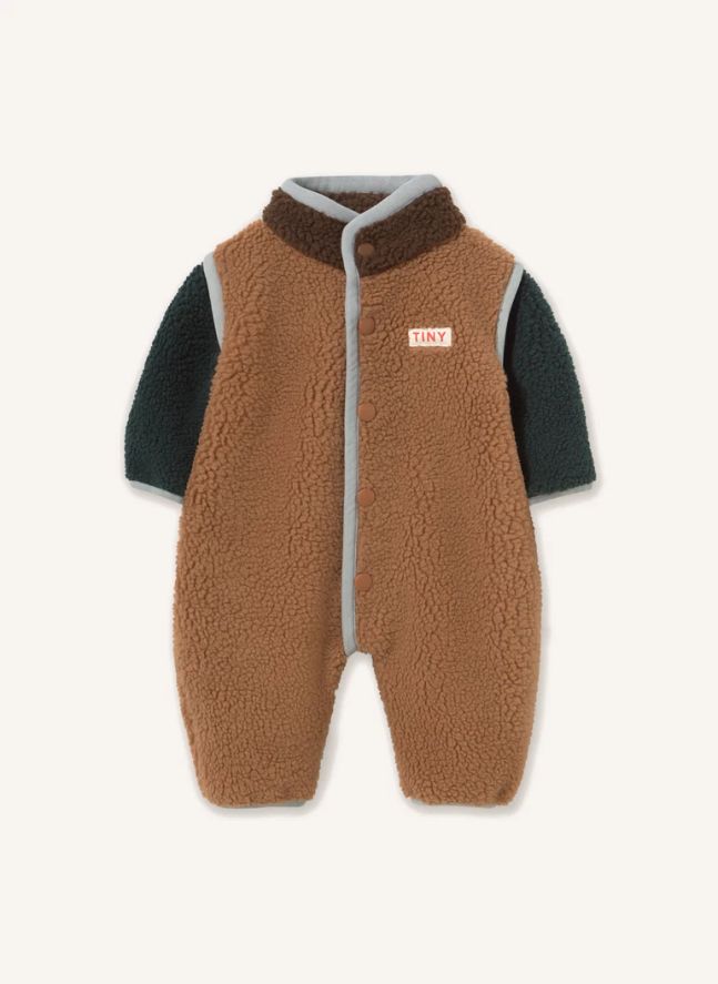 Pilote Façon Sherpa Colorblock | Marron
