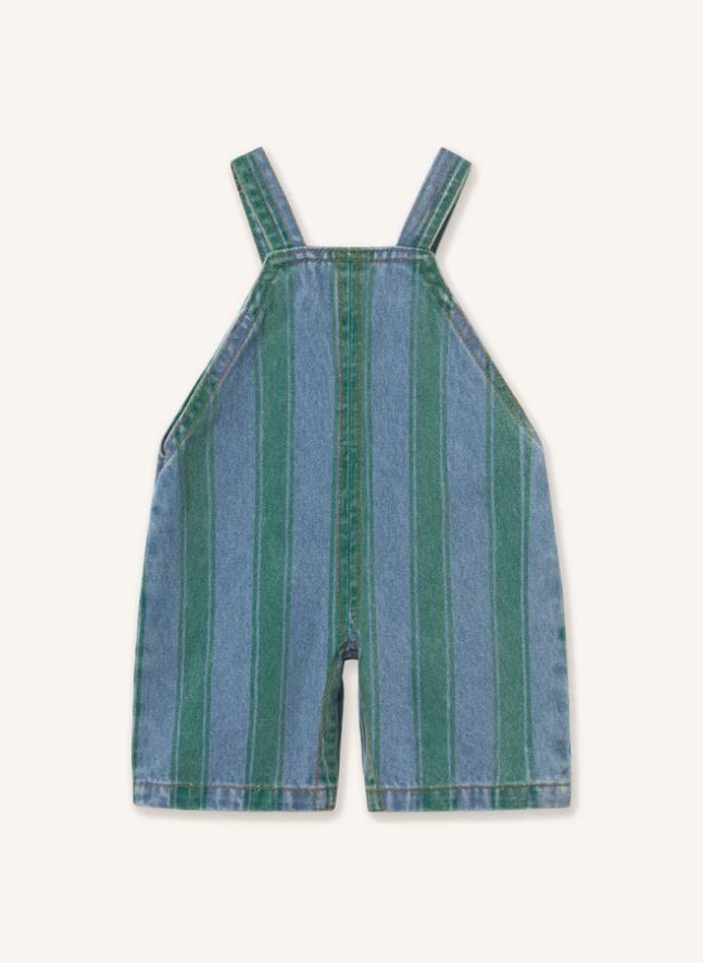 Salopette Rayée Denim | Bleu