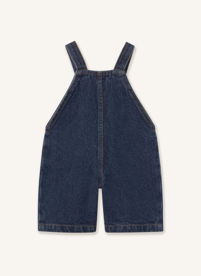 Salopette Champignons Denim | Bleu foncé