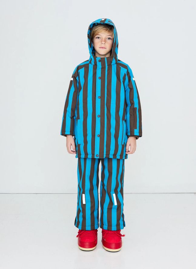 Veste de Ski Rayée | Bleu