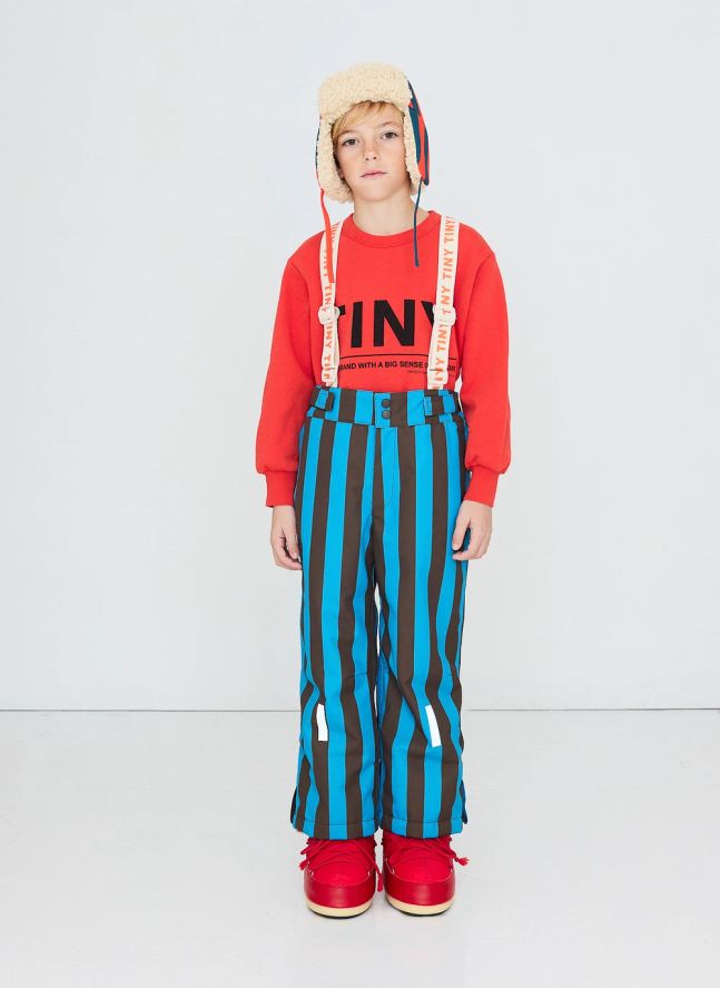 Pantalon de Ski Rayé | Bleu