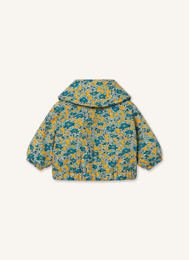 Doudoune Fleurie Bébé | Bleu