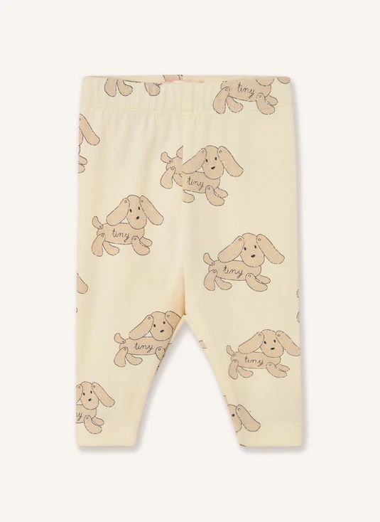 Legging Chien Coton Bio | Ecru
