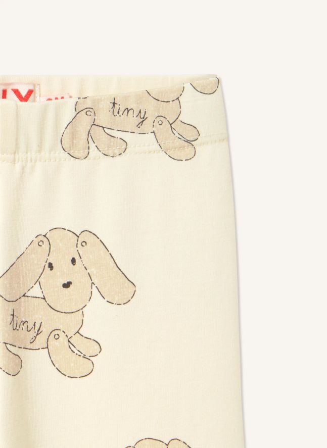 Legging Chien Coton Bio | Ecru