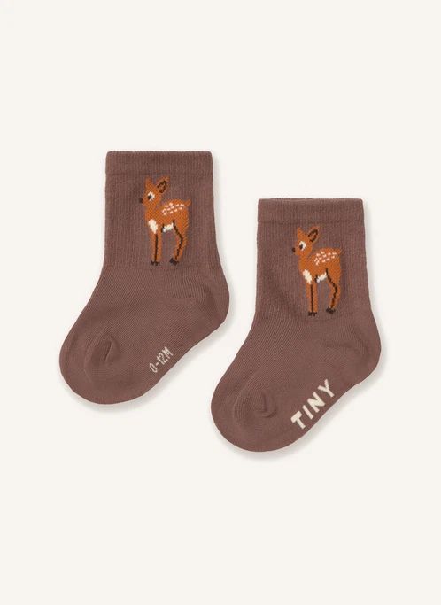 Chaussettes Biches Bébé | Marron
