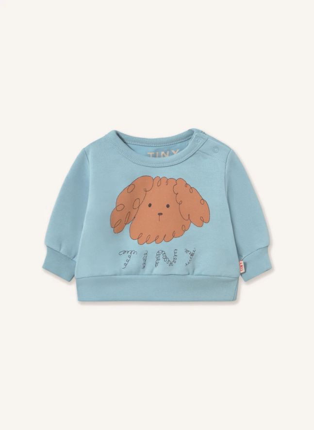Sweat Chien Coton Bio | Bleu ciel