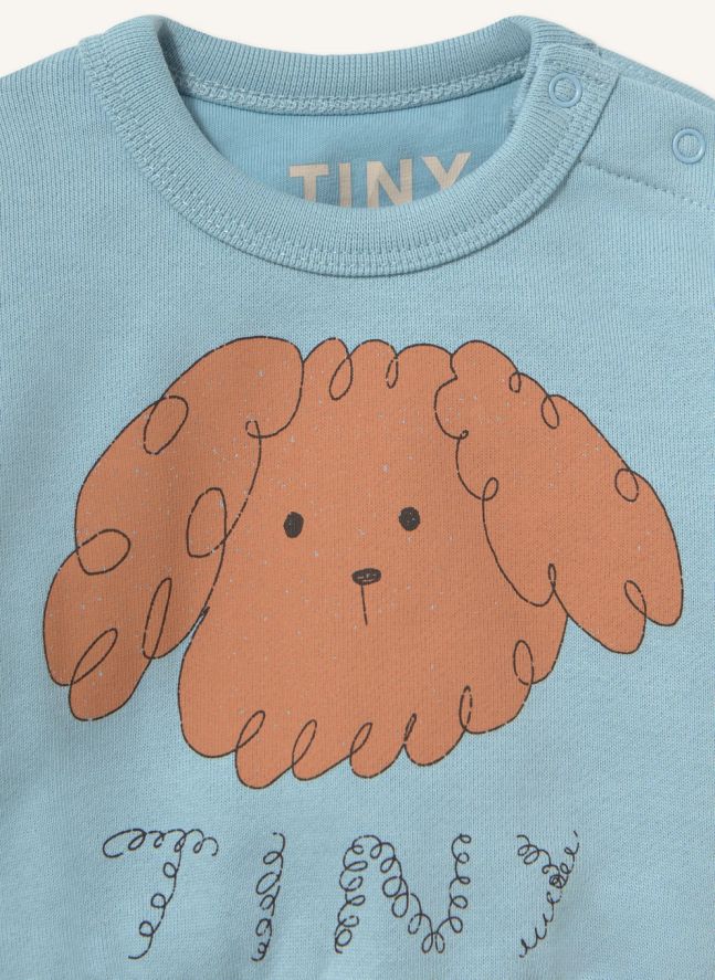 Sweat Chien Coton Bio | Bleu ciel
