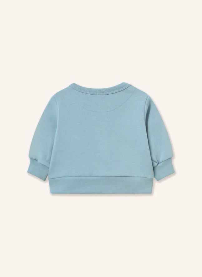 Sweat Chien Coton Bio | Bleu ciel