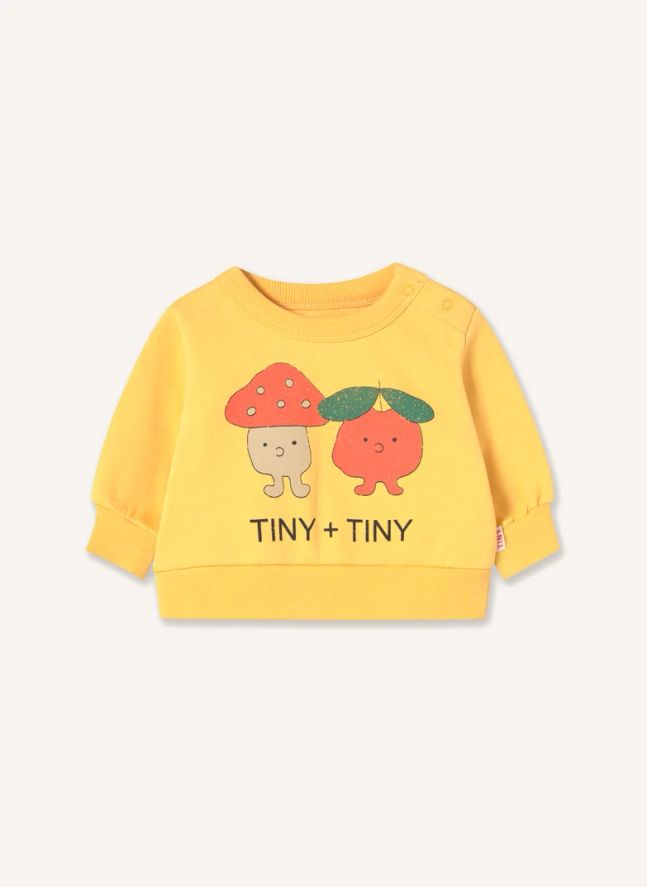 Sweat Tiny & Tiny Coton Bio Bébé | Jaune