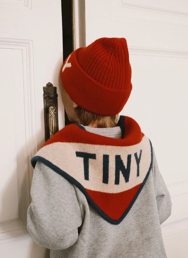 Foulard Tiny Laine | Rouge