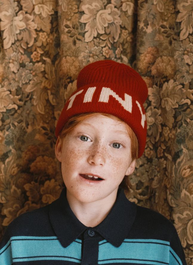 Bonnet Tiny Laine | Rouge