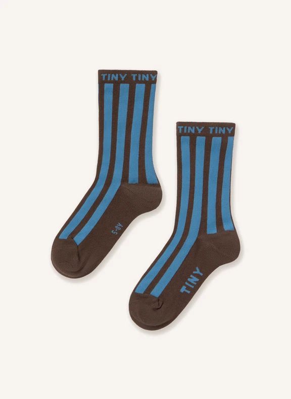 Chaussettes Rayées | Marron