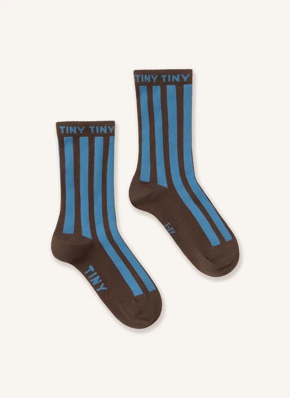 Chaussettes Rayées | Marron