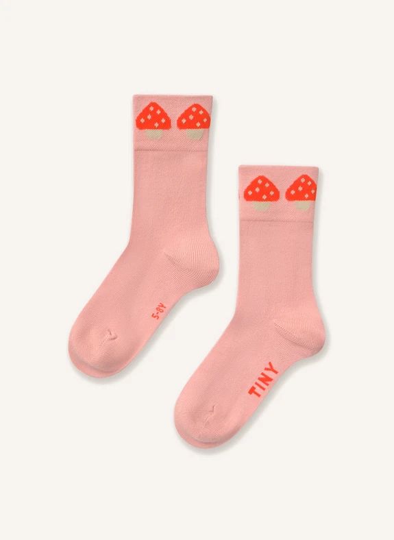 Chaussettes Champignons | Rose