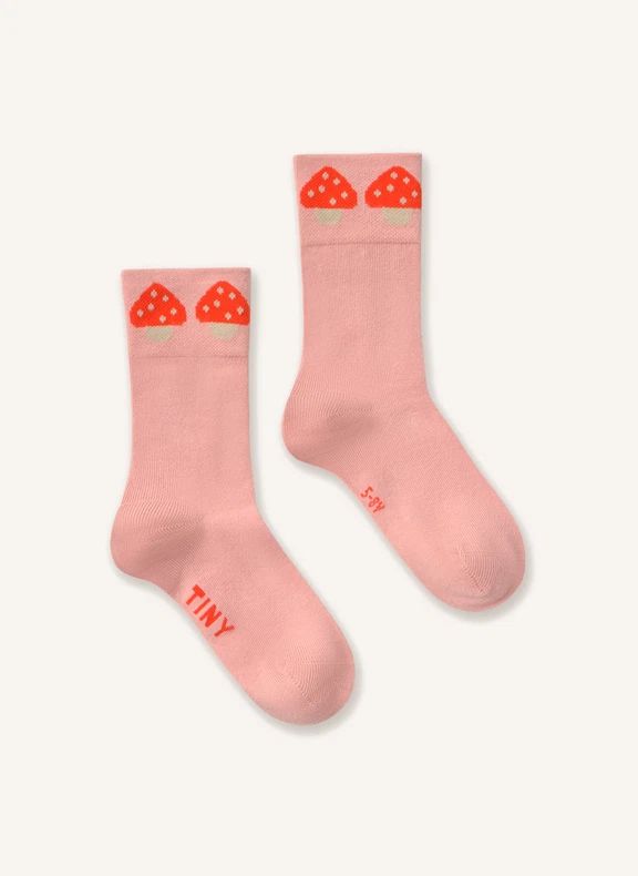 Chaussettes Champignons | Rose