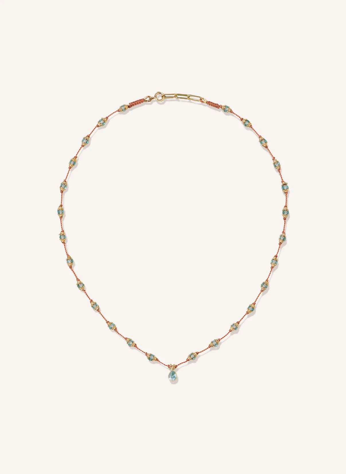 Talisman Peony Topaze | Bleu- Image produit n°0