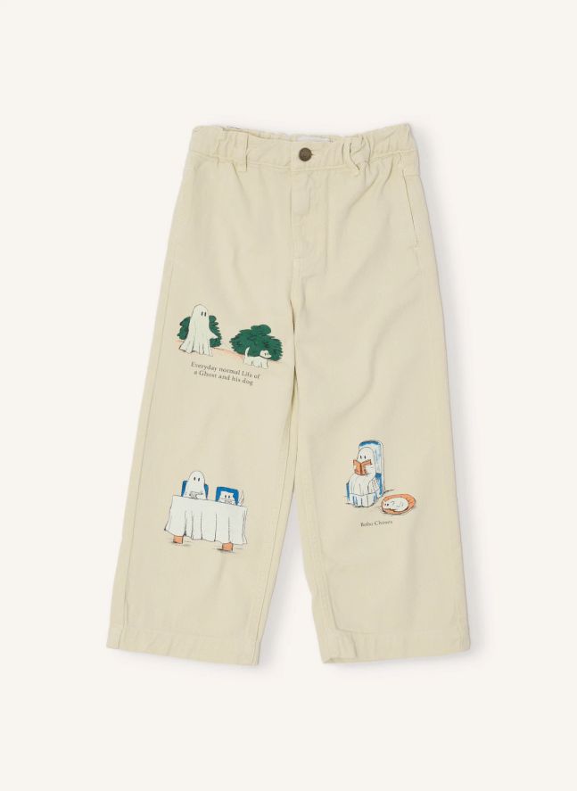 Pantalon Fantômes Twill Coton Bio | Ecru