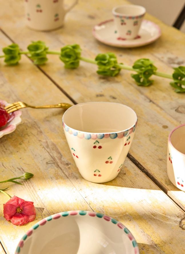 Tasse en Céramique Cerises | Rouge