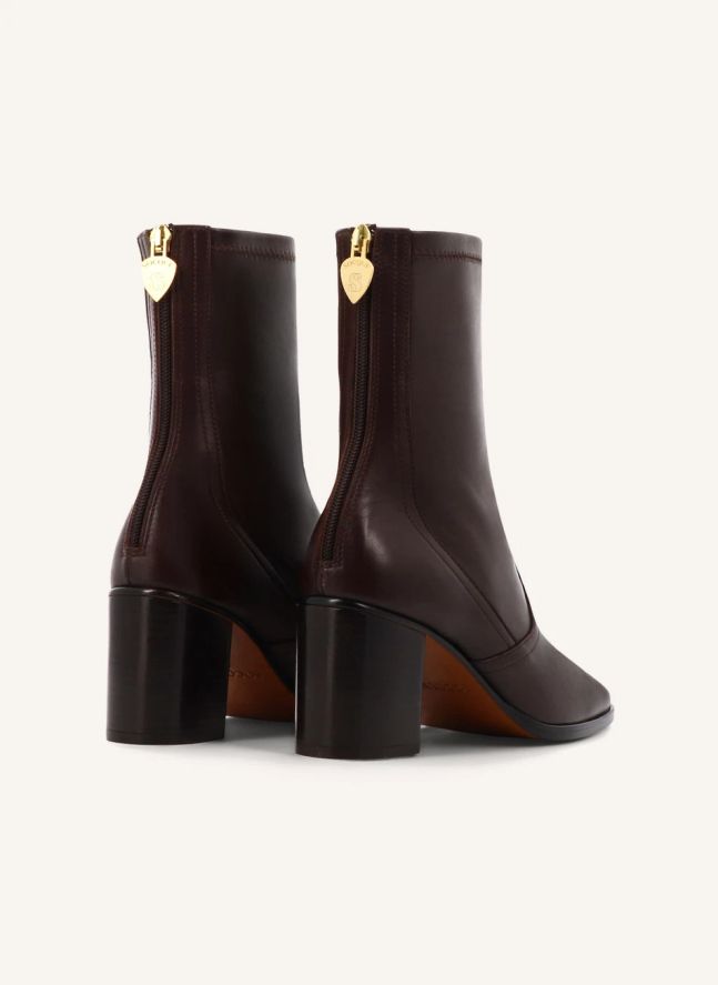 Bottines Cliff Cuir | Chocolat