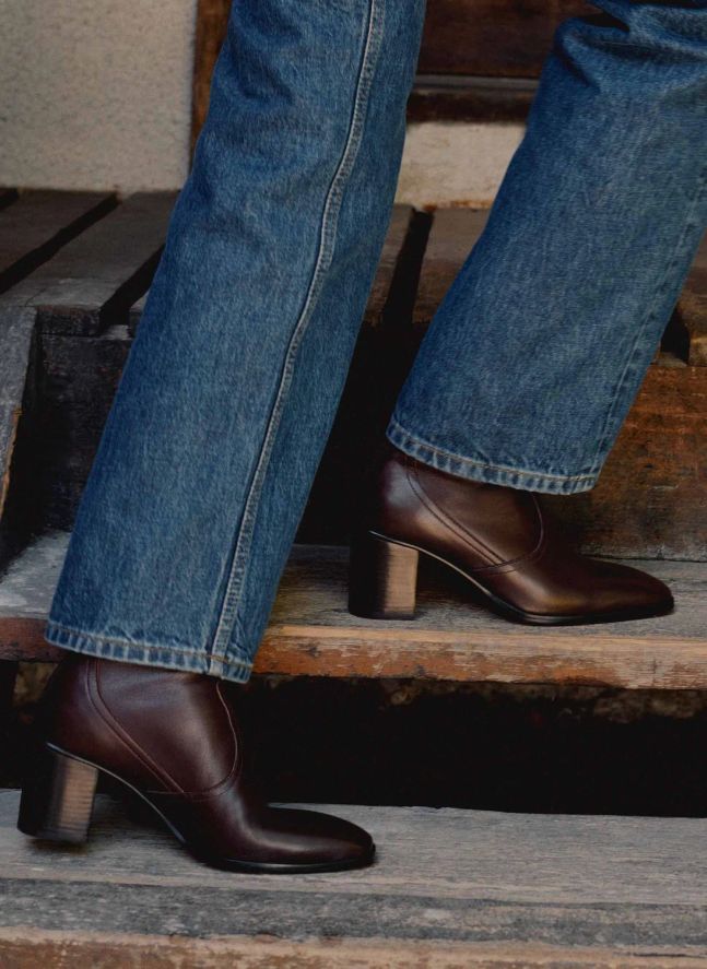Bottines Cliff Cuir | Chocolat