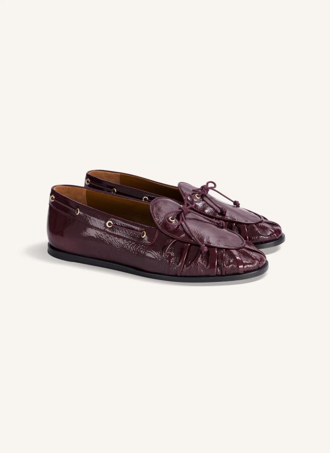 Chaussures Bateau Como Cuir Verni | Bordeaux